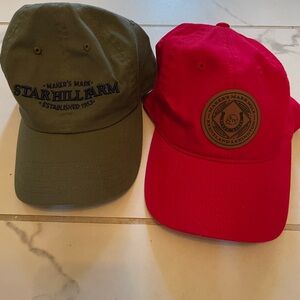 Maker's Mark Red and Green Baseball Caps